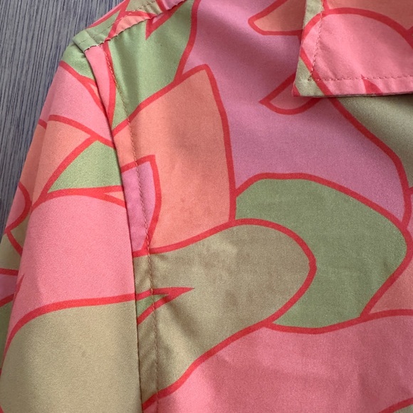 Party Shirt International Yamm Yamm Stretch Tech Short Sleeve Button Up- XS - Picture 4 of 6